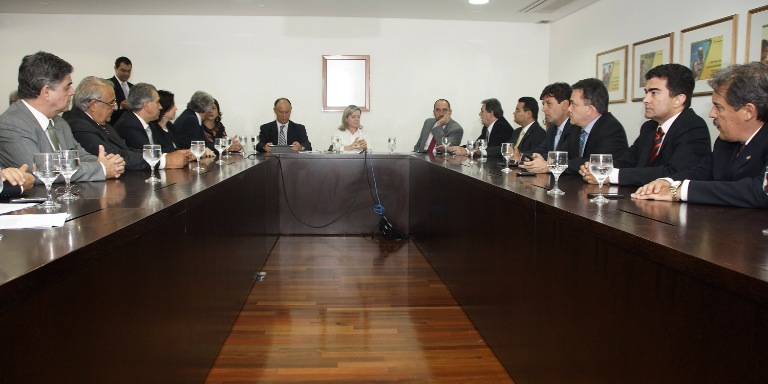Deputados de MS e bancada federal debatem demarcação de terras com Ministra da Casa Civil no Palácio do Planalto (Foto:  Comunicação Social – ALMS)