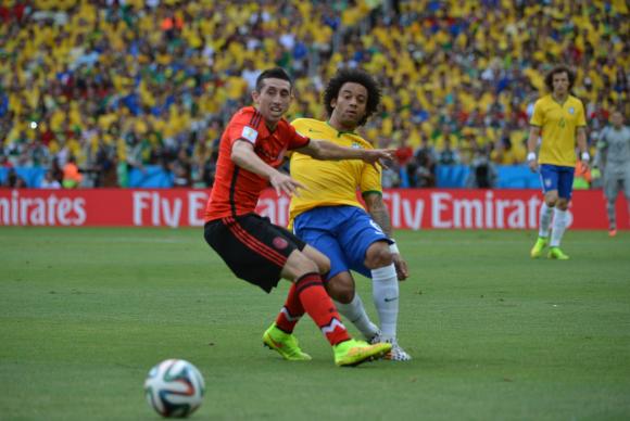 Brasil joga contra o México na Arena Castelão, em Fortaleza (Marcello Casal Jr / Agência Brasil)