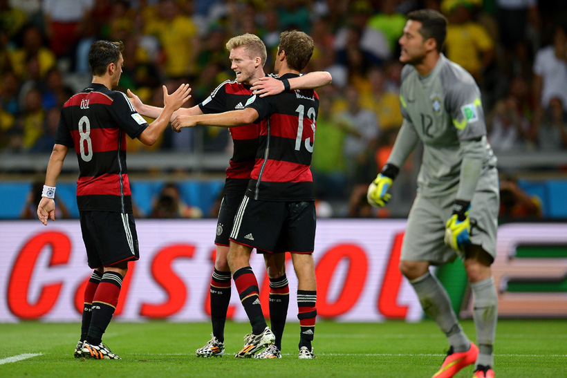Seleção da Alemanha massacrou o time brasileiro (Foto Getty Images)